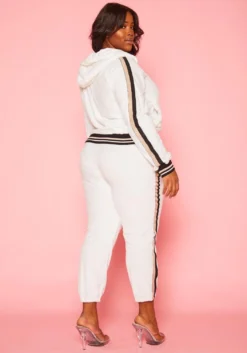 Plus Size Velvet Two Piece Tracksuit -Asoph Fashion Shop 2020023 002 3