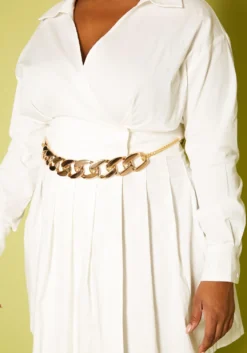 Plus Size Pleated Fit & Flare Mini Dress -Asoph Fashion Shop 2020027 001 4