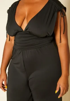 Plus Size Side Cleavage Jumpsuit -Asoph Fashion Shop 2020304 001 5
