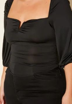 Plus Size Square Neck Top -Asoph Fashion Shop 2020319 001 5