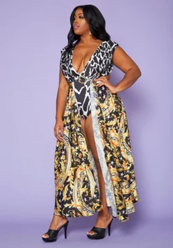 Plus Size Greca Artwork Abstract Swimsuit 11 Plus Size Greca Artwork Abstract Swimsuit -Asoph Fashion Shop 2020340 001 4