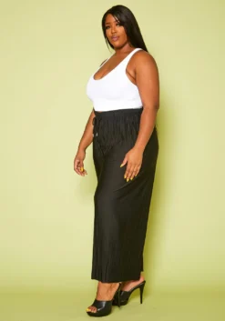 Plus Size Pleated Palazzo Pants -Asoph Fashion Shop 2020362 001 3