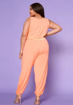 Plus Size Lounge Sleeveless Jumpsuit -Asoph Fashion Shop 2020363 104 4