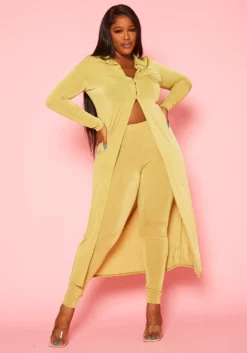 Plus Size Longline Top & Leggings Set -Asoph Fashion Shop 2020384 003 3