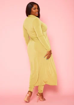 Plus Size Longline Top & Leggings Set -Asoph Fashion Shop 2020384 003 5