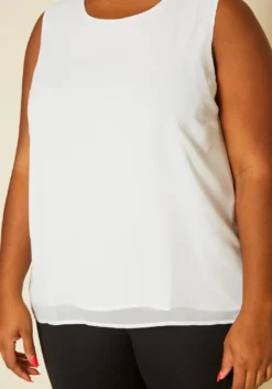 Pleione Plus Size Mesh Tank Top -Asoph Fashion Shop 2020441 003 5