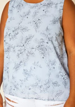 Pleione Plus Size Print Tank Top -Asoph Fashion Shop 2020452 002 5