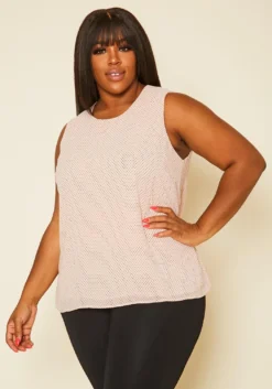 Pleione Plus Size Print Tank Top