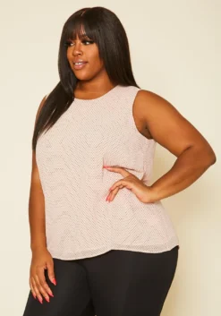 Pleione Plus Size Print Tank Top -Asoph Fashion Shop 2020452 003 3