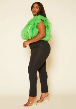 Plus Size High Waist Jeggings -Asoph Fashion Shop 2020454 001 4