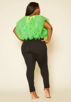 Plus Size High Waist Jeggings -Asoph Fashion Shop 2020454 001 5