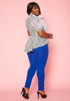 Plus Size High Waist Jeggings -Asoph Fashion Shop 2020454 006 4