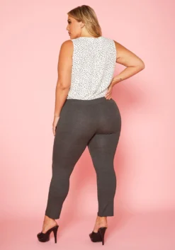 Plus Size V Front Leggings -Asoph Fashion Shop 2020456 002 4