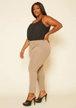 Plus Size V Front Leggings -Asoph Fashion Shop 2020456 005 4