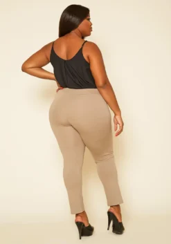 Plus Size V Front Leggings -Asoph Fashion Shop 2020456 005 5