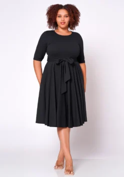 Plus Size Fit & Flare Mini Dress