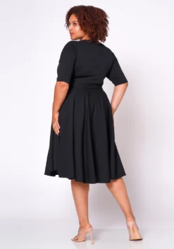 Plus Size Fit & Flare Mini Dress -Asoph Fashion Shop 2020462 004 4