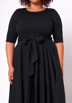 Plus Size Fit & Flare Mini Dress -Asoph Fashion Shop 2020462 004 5