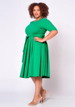Plus Size Fit & Flare Mini Dress -Asoph Fashion Shop 2020462 006 3