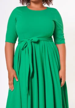 Plus Size Fit & Flare Mini Dress -Asoph Fashion Shop 2020462 006 5
