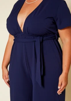 Plus Size Side Slit Jumpsuit -Asoph Fashion Shop 2020465 001 5