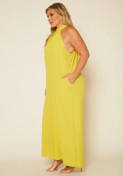 Plus Size Halter Top Jumpsuit -Asoph Fashion Shop 2020475 003 4