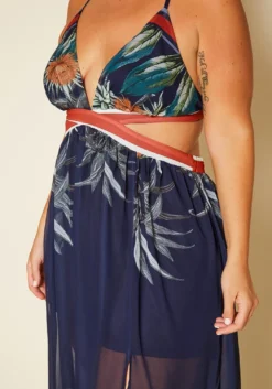 Plus Size Tropical Cutout Maxi Dress -Asoph Fashion Shop 2020534 001 5
