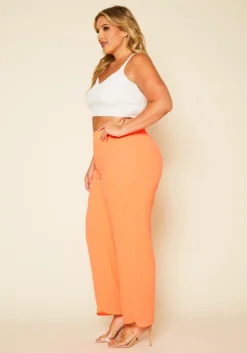 Plus Size High Waist Palazzo Pants -Asoph Fashion Shop 2020610 002 3