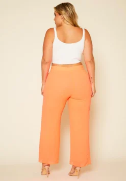Plus Size High Waist Palazzo Pants -Asoph Fashion Shop 2020610 002 4