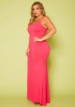 Plus Size Cami Tie-Up Maxi Dress 7 Plus Size Cami Tie-Up Maxi Dress -Asoph Fashion Shop 2020617 001 3