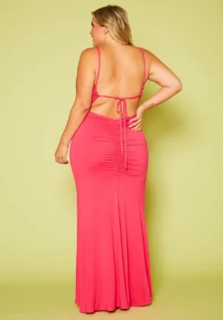 Plus Size Cami Tie-Up Maxi Dress 8 Plus Size Cami Tie-Up Maxi Dress -Asoph Fashion Shop 2020617 001 4