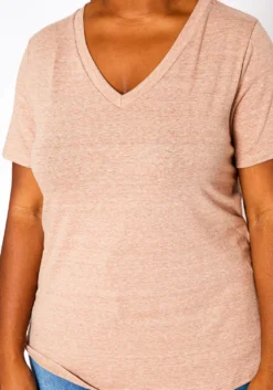Plus Size V-Neck Basic Blouse -Asoph Fashion Shop 2020630 102 4