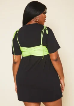 Plus Size No Strings Attached Mini Dress Set -Asoph Fashion Shop 2020683 001 10