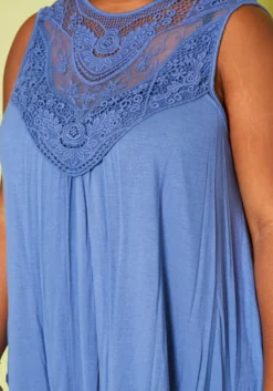 Plus Size Lace Hem Flare Top -Asoph Fashion Shop 2020695 003 4
