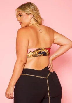 Plus Size Chained Up Bandeau -Asoph Fashion Shop 2020725 001 4