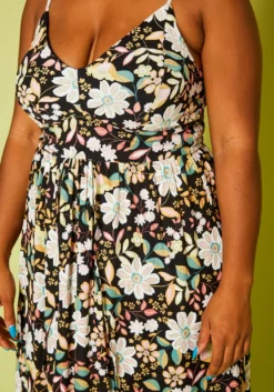 Plus Size Floral High-Low Tank Dress -Asoph Fashion Shop 2020787 001 6