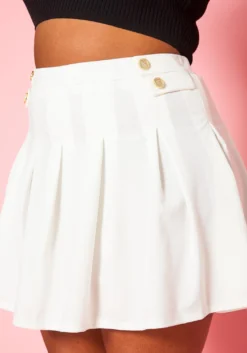 Plus Size Flare Pleated Mini Skirt -Asoph Fashion Shop 2020796 002 6