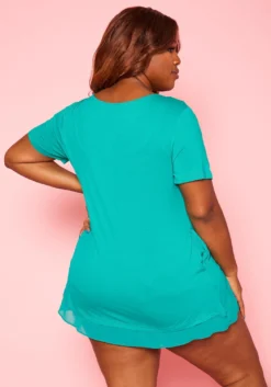 Plus Size Keyhole Tunic Top -Asoph Fashion Shop 2020820 001 5