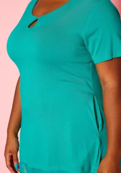 Plus Size Keyhole Tunic Top -Asoph Fashion Shop 2020820 001 6