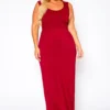 Plus Size Sleeveless Seamless Maxi Dress