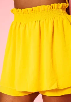 Plus Size Collar Neck Top & Skort Set -Asoph Fashion Shop 2020861 001 2