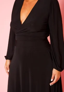 Plus Size Versatile Tie Up Crop Top & Maxi Skirt Set -Asoph Fashion Shop 2020877 001 6