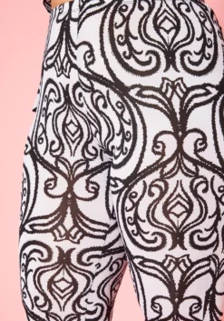 Plus Size Multi Print Sleek Top & Leggings Set -Asoph Fashion Shop 2020928 001 6