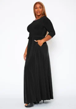 Plus Size Effortless Fit & Flare Maxi Dress 9 Plus Size Effortless Fit & Flare Maxi Dress -Asoph Fashion Shop 2020997 005 4