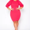 Plus Size Effortless Long Sleeve Mini Dress