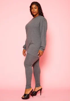 Plus Size Comfort Zone Long Sleeve And Legging Set 8 Plus Size Comfort Zone Long Sleeve And Legging Set -Asoph Fashion Shop 2021124 002 2
