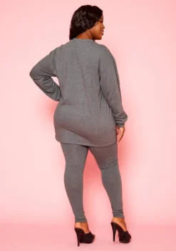 Plus Size Comfort Zone Long Sleeve And Legging Set 9 Plus Size Comfort Zone Long Sleeve And Legging Set -Asoph Fashion Shop 2021124 002 3