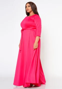 Plus Size Effortless Fit & Flare Maxi Dress -Asoph Fashion Shop 2021153 105 2