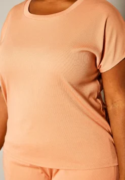 Plus Size Casual T Shirt & Flare Pants Set -Asoph Fashion Shop 2021176 004 4