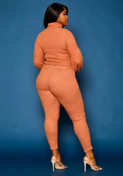 Plus Size Perfect Ribbed Knit Matching Set -Asoph Fashion Shop 2021319 002 4